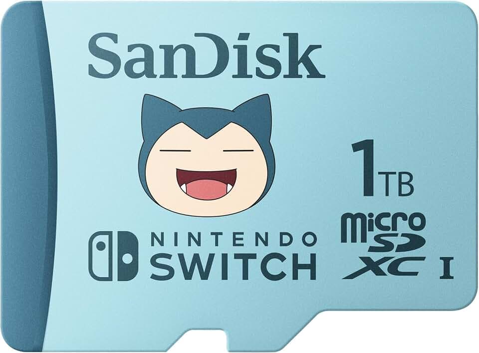SANDISK microSDXC UHS-I Speicherkarte für Nintendo Switch Pokemon Relaxo Edition 1TB (bis zu 100 MB/s Lesegeschwindigkeit, bis zu 90 MB/s Schreibgeschwindigkeit, 4K UHD, V30, U3)