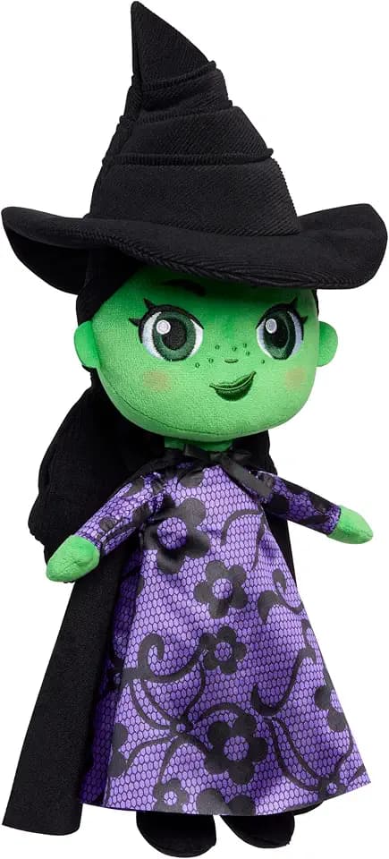 WICKED Universal Small 14-inch Plush Elphaba Doll, Amazon Exclusive