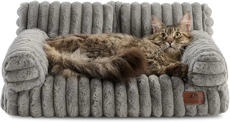Hollypet Small Dog Large Cat Bed Puppy Couch Beds for Pets up to 25 lbs