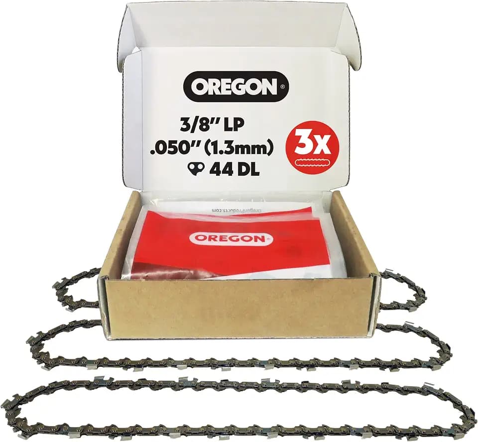 Oregon Chainsaw Chain for 12" Bar, 3/8" LP, .050" Gauge, 44 Drive Links