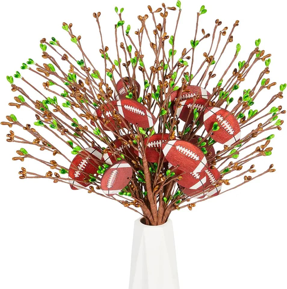 XunYee 6 Pcs Football Party Decorations Football Centerpieces Sticks