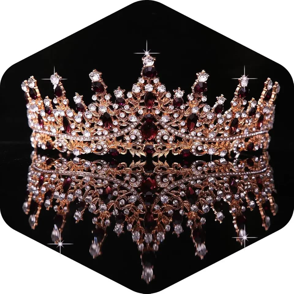 Kamirola Crystal Crowns and Tiaras Headband for Women Birthday Party Wedding Prom Bridal Halloween （TR19）