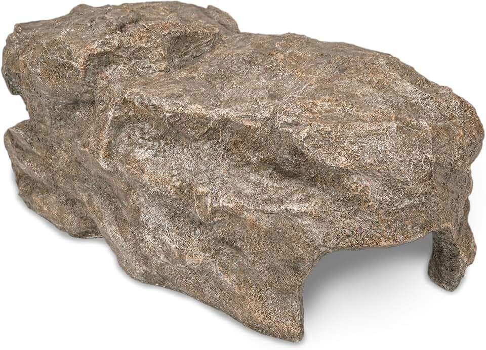 Aquascape Faux Rock Fish Cave, Decorative Shelter for Koi and Pond Fish, Natural-Looking Rock Design, 25-inch L x 15-inch W, 78418