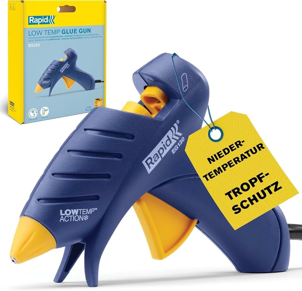 Rapid EG130 Niedertemperatur Heißklebepistole 9 mm für Basteln