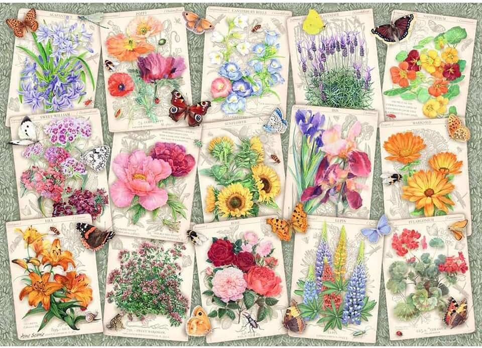Ravensburger Puzzle 1000 Teile, Blumenposter - Puzzles für Erwachsene ab 14 Jahren, 70 x 50 cm, Puzzles für Erwachsene, wunderbare Illustrationssammlung, Geschenkideen
