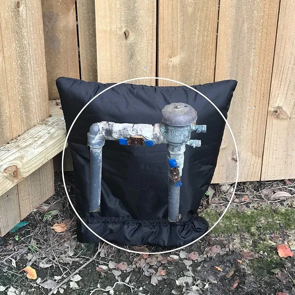 PF WaterWorks PF0692 NoFREEZE Outdoor Sprinkler Vacuum Breaker Freeze Protection Cover/Sock-Hiigh Quality 3M Thinsulate Insulation-Size Large (18" x 18"), Black