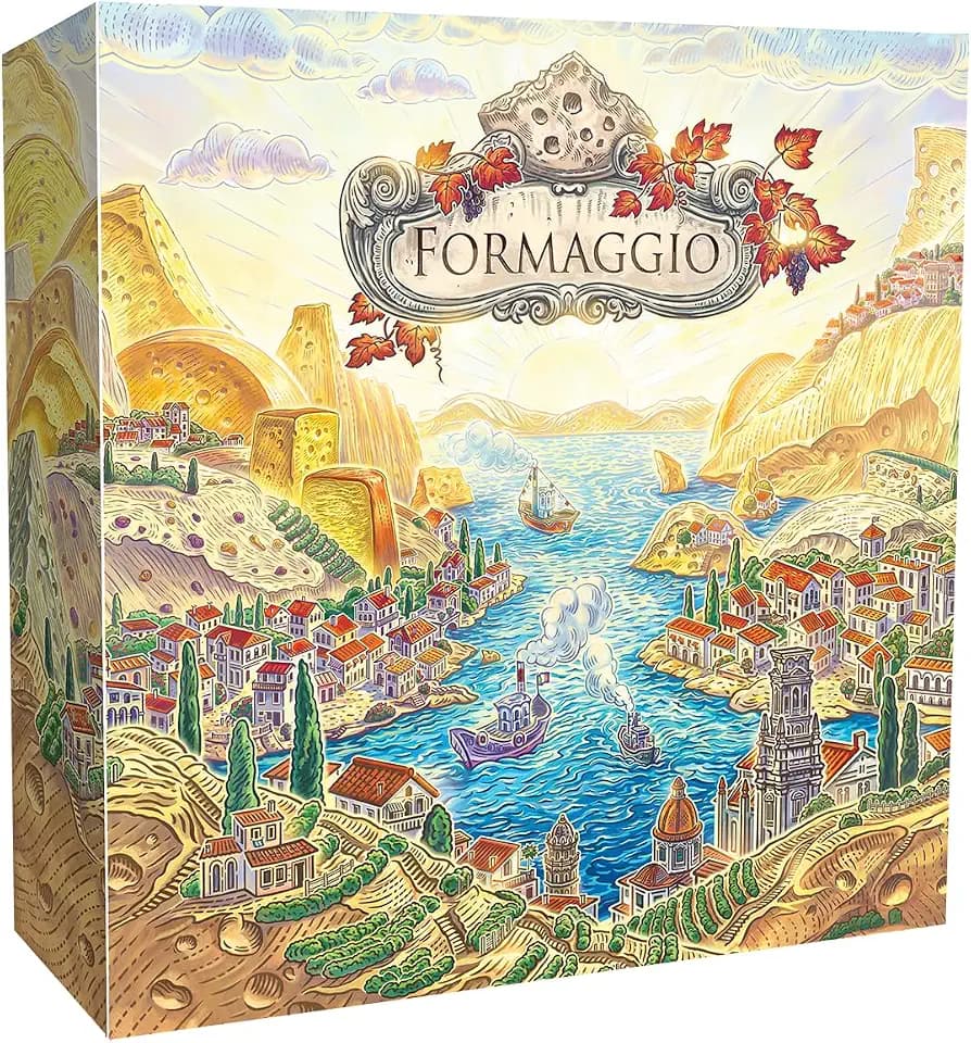 Formaggio Board Game (Standard Edition) - The Italian Cheesemaking Euro Strategy Game, Worker-Placement, Family Fun for Kids & Adults, Ages 14+, 1-4 Players, 40 Min Playtime by R2i Games
