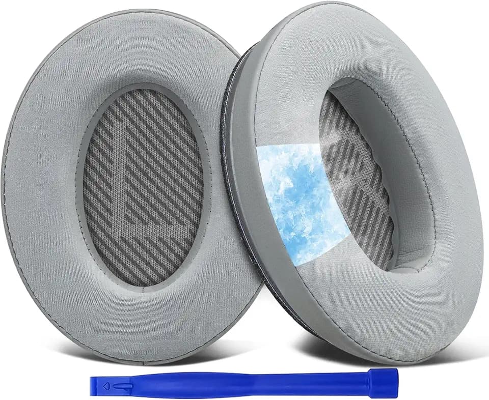 SoloWIT Kühl Ohrpolster für Bose QC35 & QC35 ii – Grau