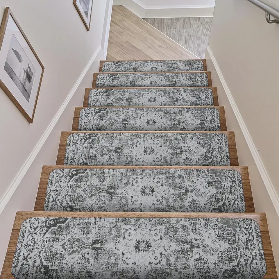 OJIA Stair Treads Non Slip Stair Runners for Wooden Steps Indoor 15PCS