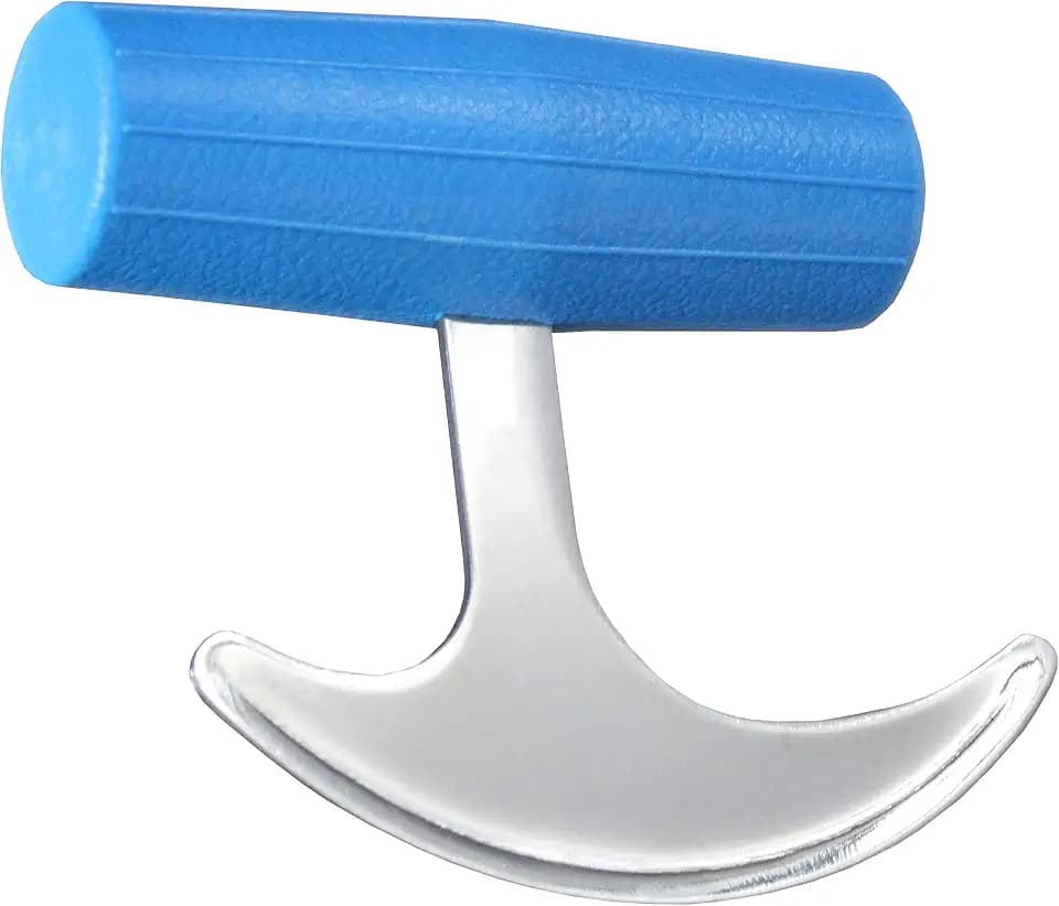 Rehabilitation Advantage T Grip Rocker Cutting Utensil with Blue Handle