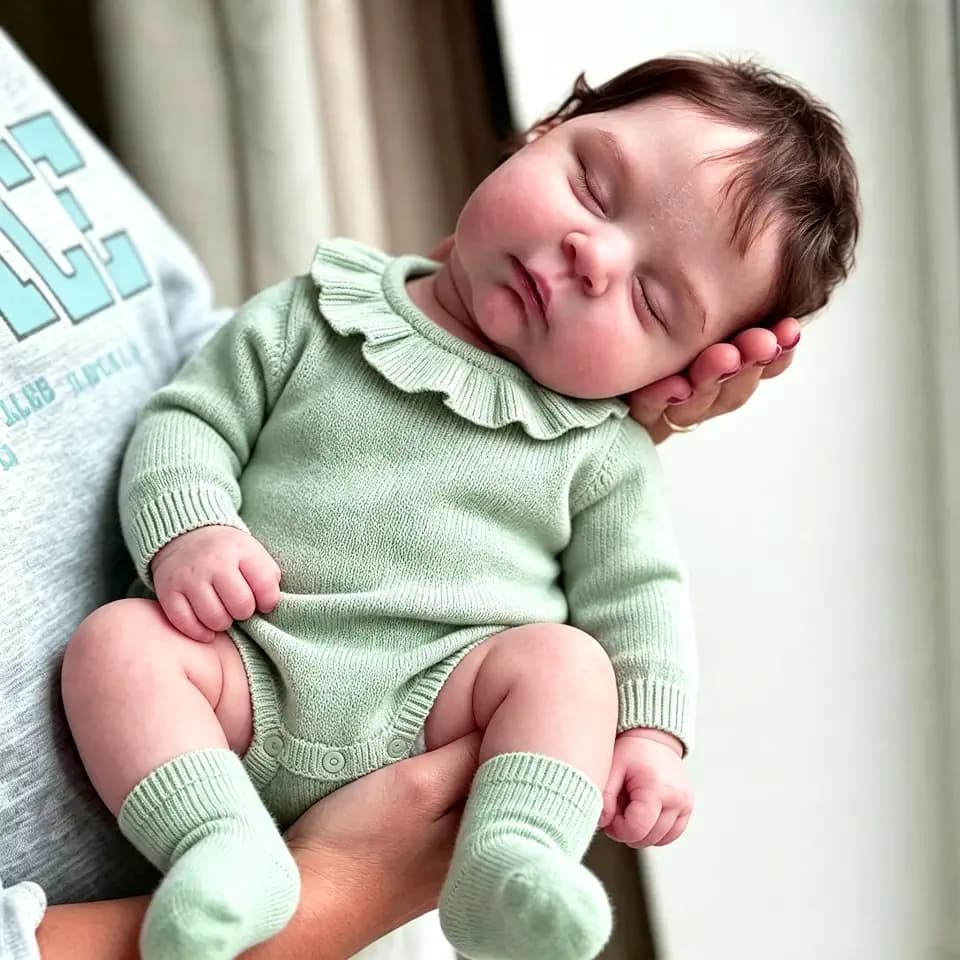 Anano Reborn Baby Vollsilikon Lebensecht 50CM Silikon Baby, Reborn Baby Junge, Puppe Echt Wie EIN Babys, Lebensechte Reborns Babypuppe Junge (Modern)