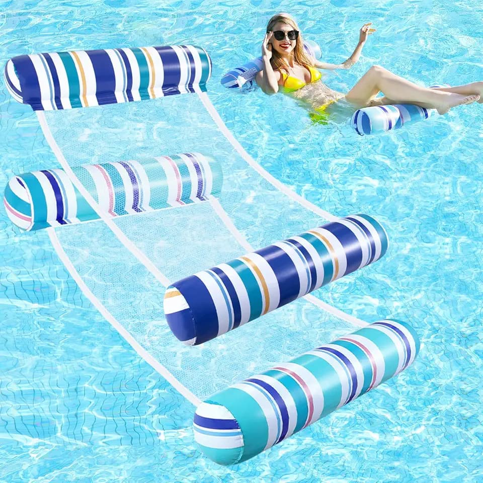 Pool Floats Adult - 2 Pack Inflatable Pool Floats Hammock Lounge