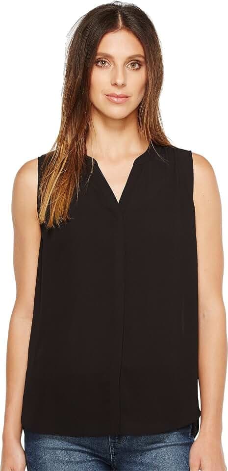 NYDJ Damen Ärmellose Biesen Bluse