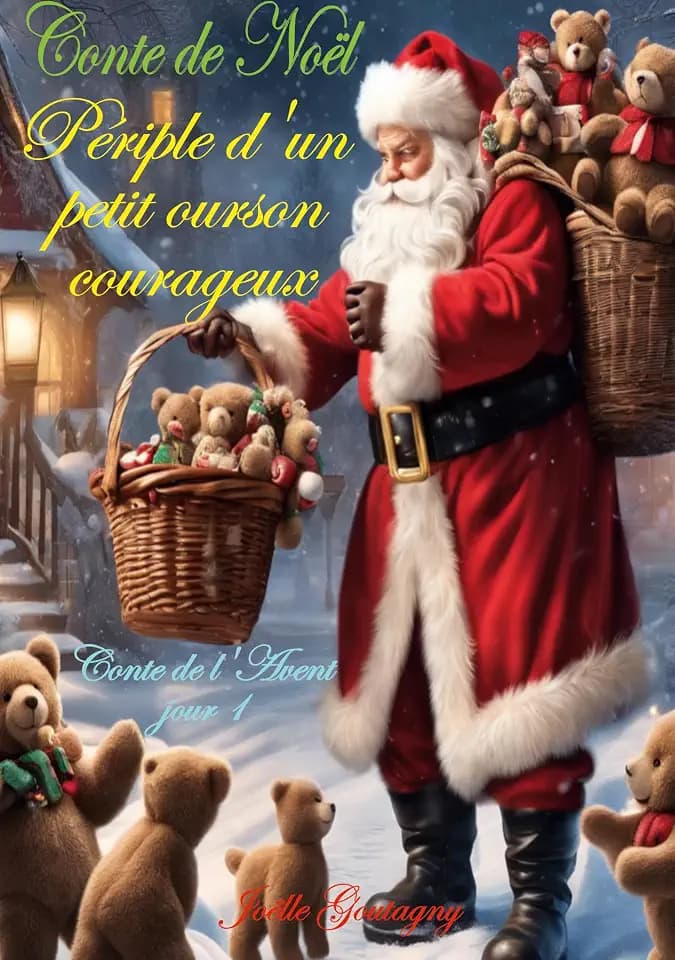 Conte de Noël: Périple d'un petit ourson courageux (Magie de Noël)