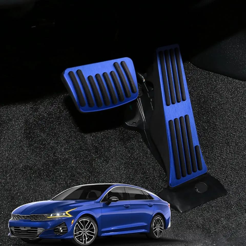 for Kia K5 Sportage Tucson Santa Fe Foot Pedal Covers -Blue