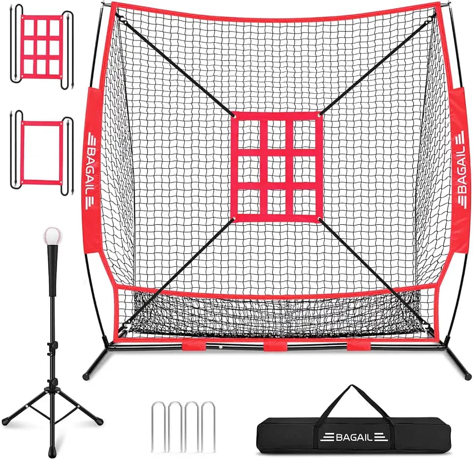 BAGAIL 7x7 ft Baseball & Softball Training Net