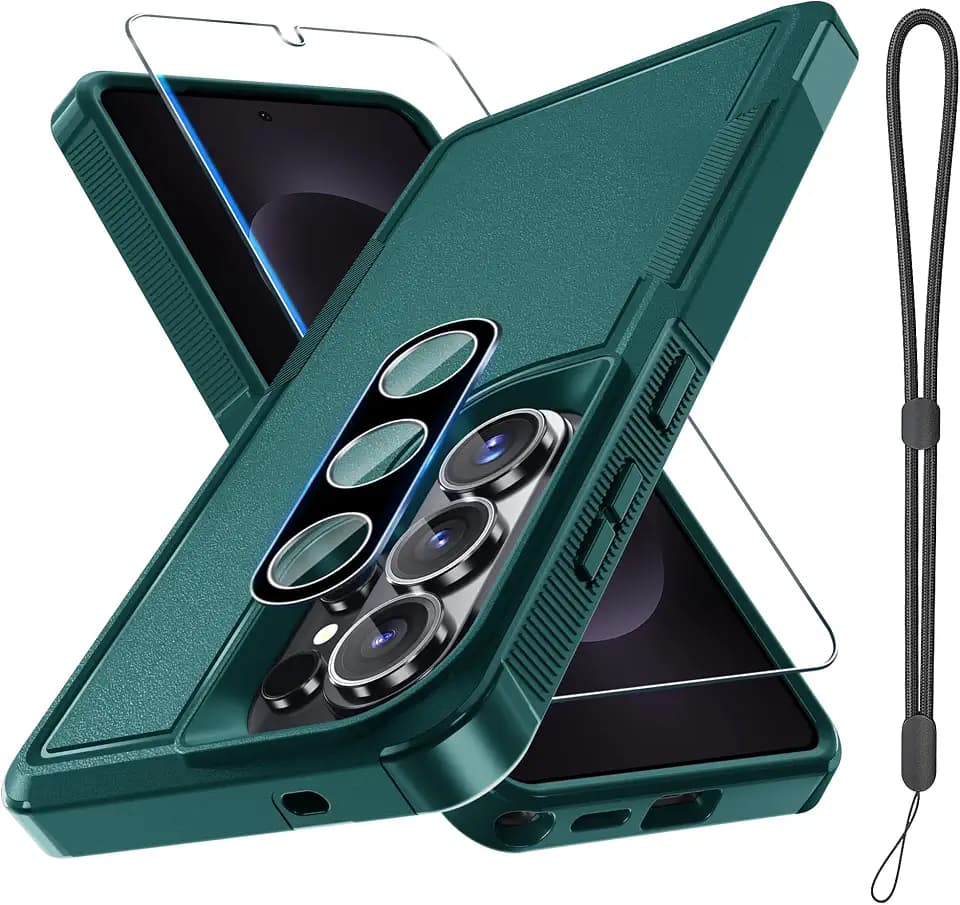 for Samsung Galaxy S26 Ultra Case,Military Grade Phone Cover, Dark Green