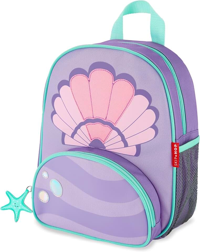 Skip Hop Little Kid's Backpack, 12 inches, 3 years+, Sparks Seashell