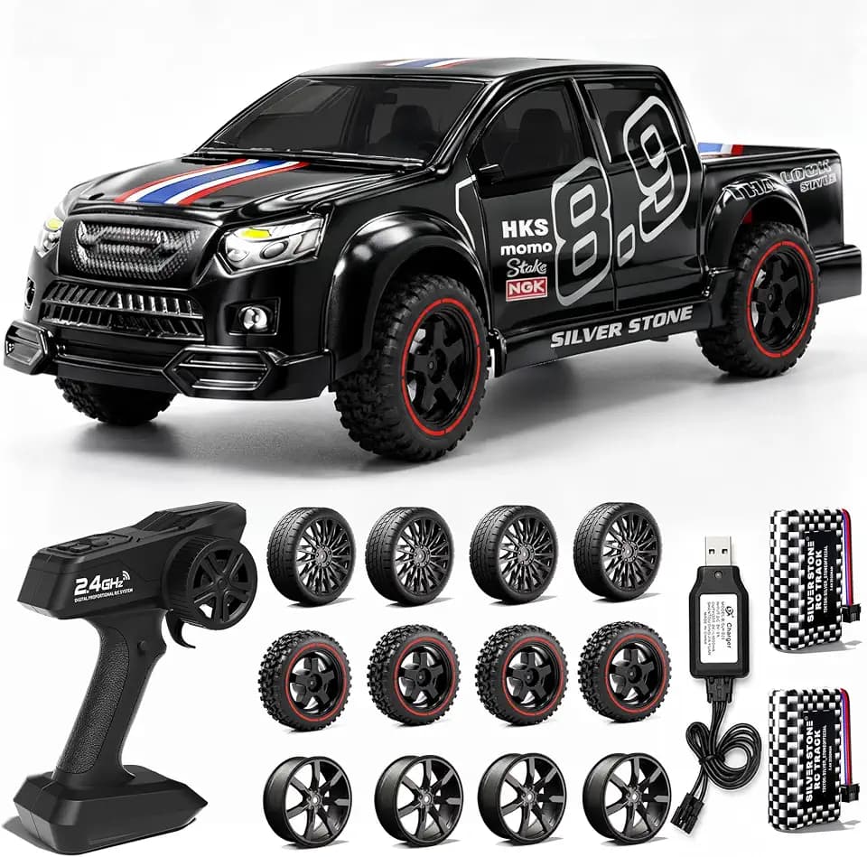 1:10 High Speed RC Car, 30 KPH High Speed 4WD RC Car Truck with 2.4 GHz