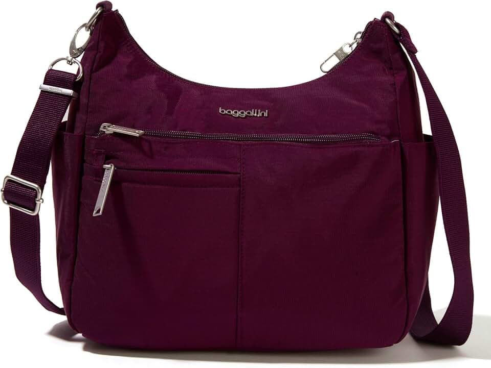 Baggallini Women's Securtex Anti-theft Free Time Crossbody Bag