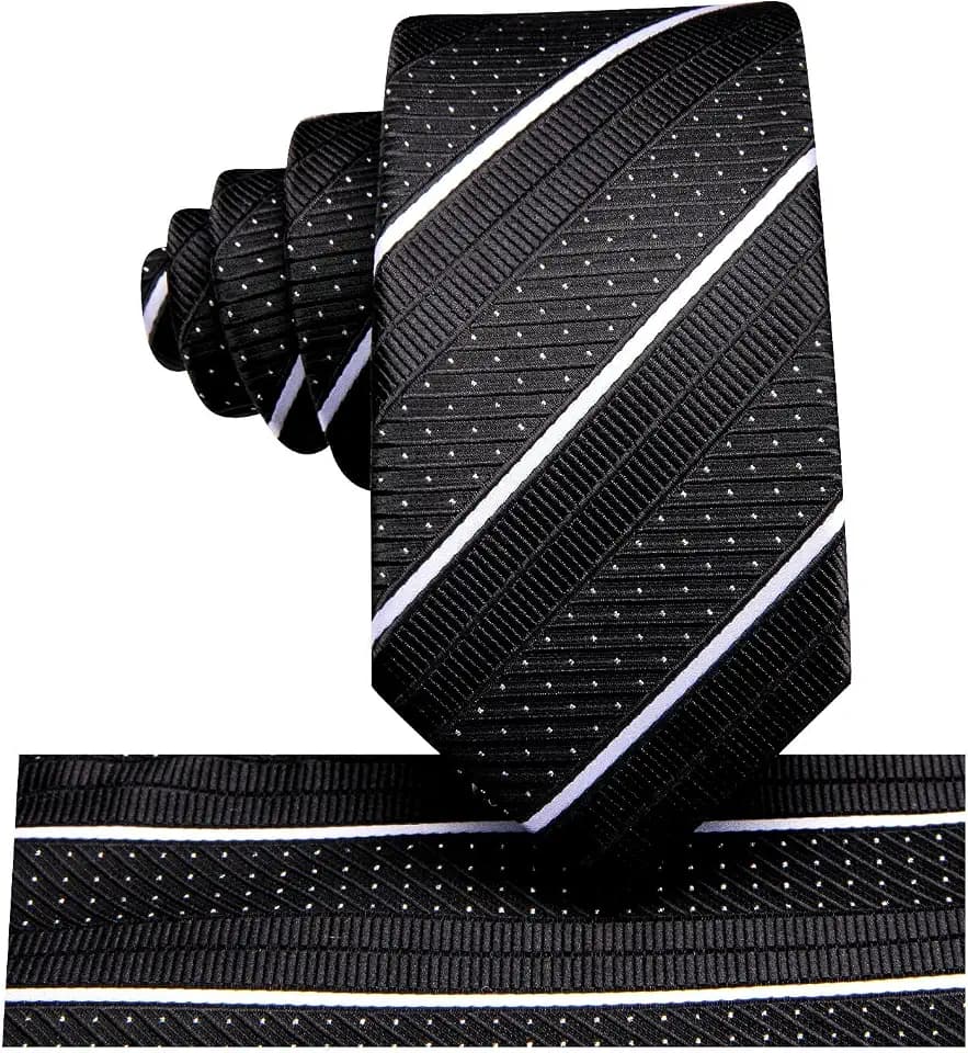 Hi-Tie Selbstgebundenes Krawatten-Set für Jungen, 8–10, Seide, Kinder-Krawatten für Jungen von 8–11 Jahren, Jugend-Krawatte und Einstecktuch für Hochzeit