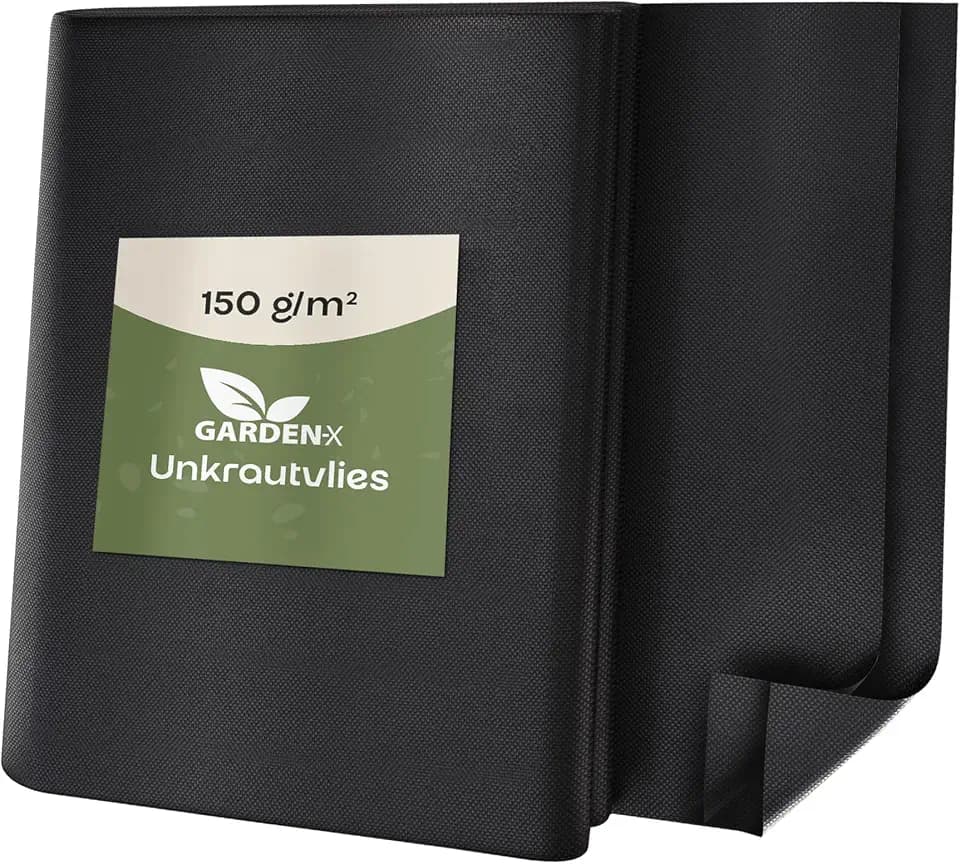 GARDENIX Gartenvlies gegen Unkraut - Unkrautvlies Wasserdurchlässig 150g/m² - Schwarz UV-beständig Folie 1 x 5m (5m²) Vlies Hochbeet, Unkrautschutzfolie, Gartenflies, Beetfolie Pflanzfolie