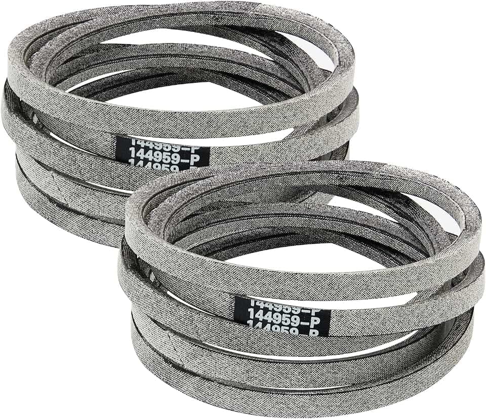 2 Pack 144959 Riding Mower Deck Belt 1/2" X 95" Replacement 42" for Craftsman Poulan Husqvarna AYP 144959 532144959 532130801 160855 130801 138255 for Craftsman LT1000 LT2000 LT3000 DYT4000