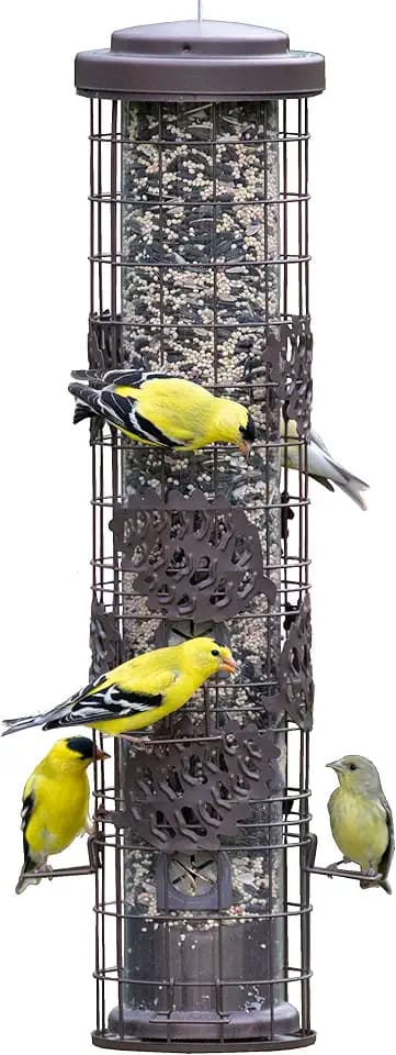 Perky-Pet Squirrel-Be-Gone Max Pinecone Bird Feeder with Flexports – 1.75 lb Capacity
