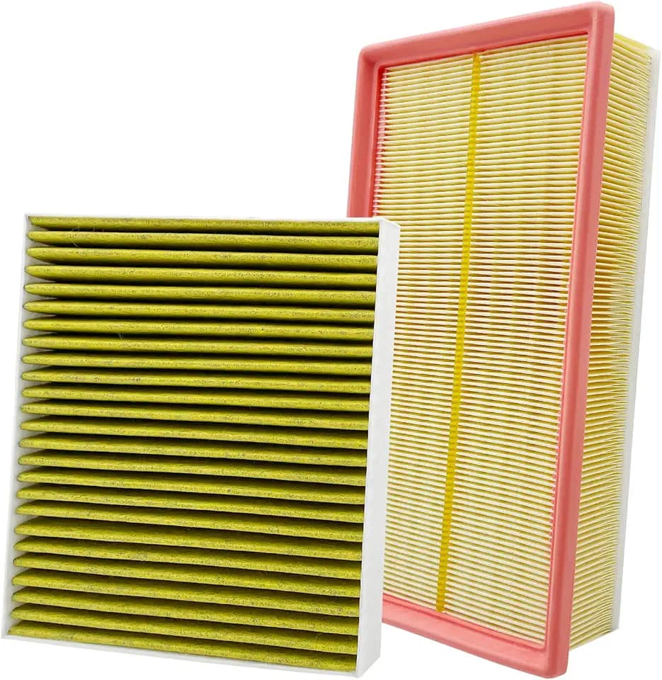 Capume 2PCS Cabin Engine Air Filter Kit JM5Q0 JM9620 Fits for 2018-2025 2026 Atlas, 2020-2025 2026 Atlas Cross Sport, Replacement for 5Q0-819-653, CF11643, 3QF129620