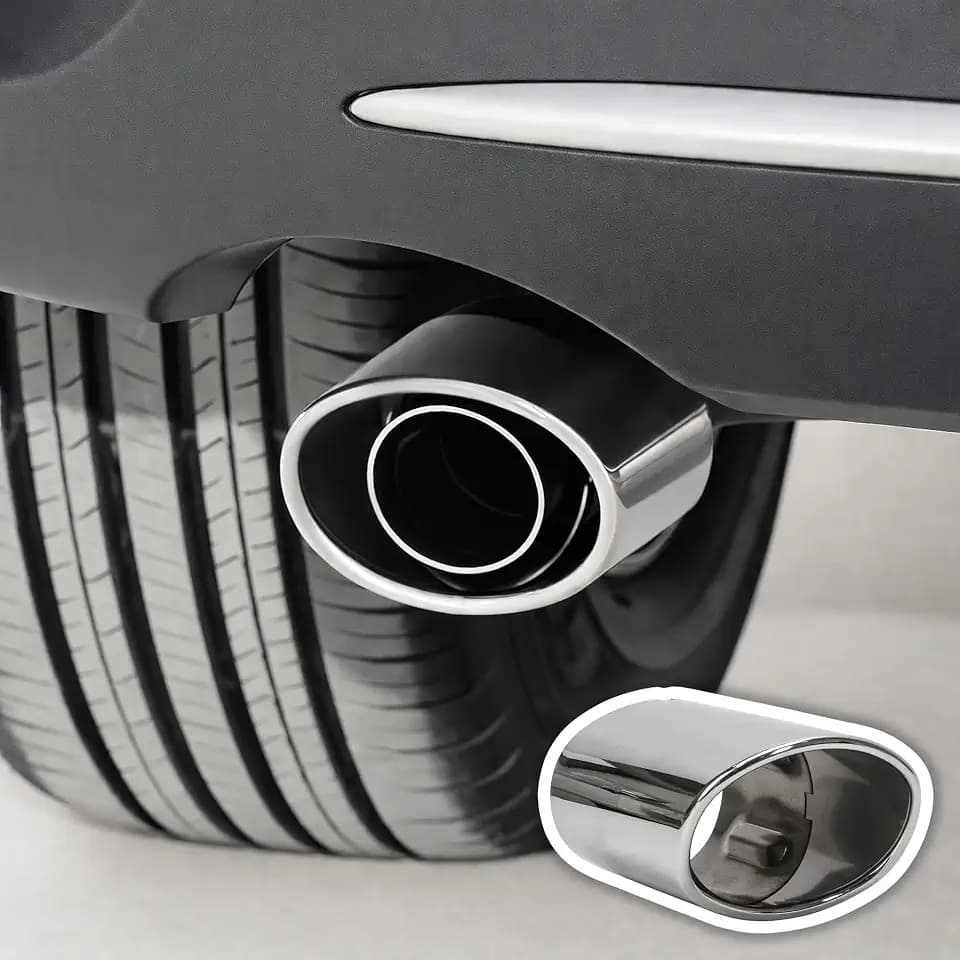 Muffler Exhaust Tip For Toyota RAV4 2019 2020 2021 2022 2023 Exhaust Pipe Nozzle Car Accessories End Tip Protector Stainless Steel Tail Decorative