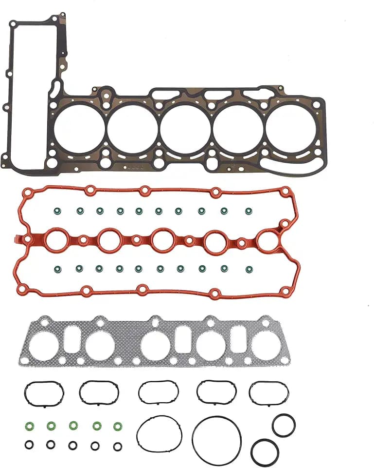 DNJ HGS813 Engine Cylinder Head Gasket Set, Complete Head Repair Kit for 2005-2014 Volkswagen Beetle, Golf, Jetta 2.5L L5 20V DOHC 2480cc