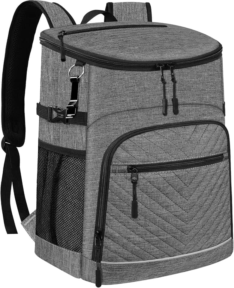 Cooler Backpack Insulated Leakproof Waterproof Backpack Cooler Bag 30/45 Cans, Large Capacity Lightweight Travel Camping Beach Backpack Cooler Ice Chest for Men and Women