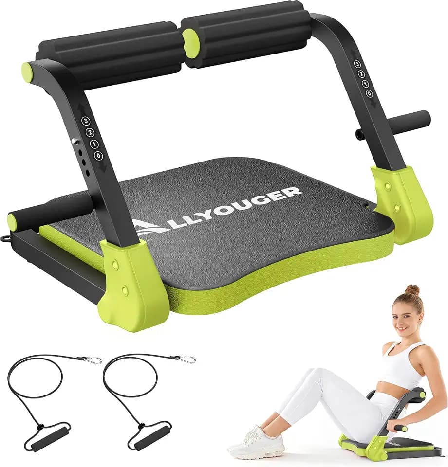 Ab Machine,Sit Up Exercise Equipment&Core Machine for Home Gym