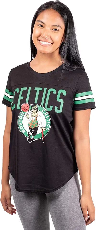 Ultra Game Women's NBA Official Super Soft Mesh Jersey T-Shirt