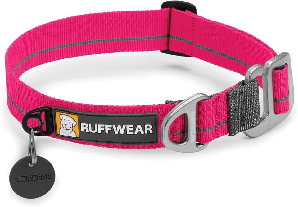 Ruffwear 2580-645L Crag Collar Hundehalsband, Berry rosa, L