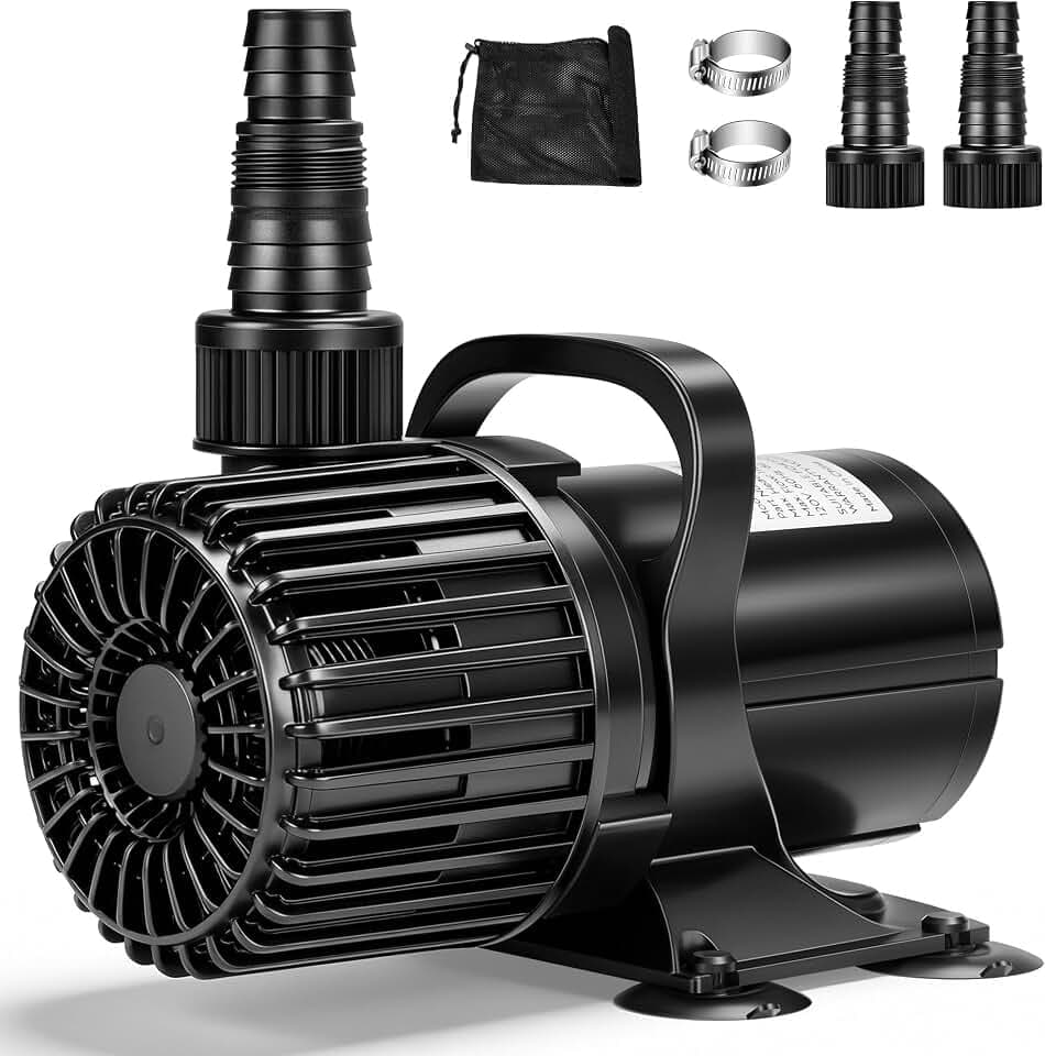 VIVOHOME 62W Pond Pump, 1100GPH Submersible Water Pump for Koi Pond