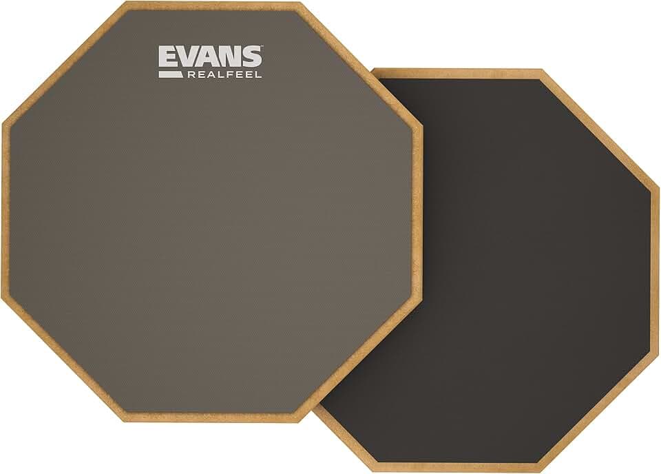 Evans RealFeel 2-Seitiges Drum-Übungspad, 6 Zoll