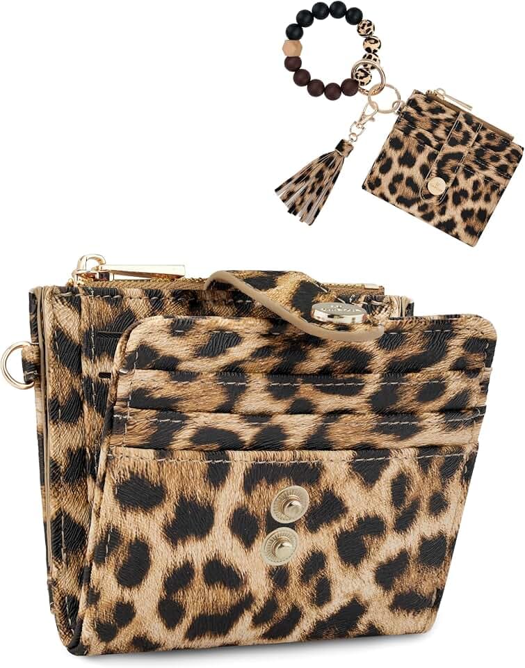 Wristlet Wallets for Women,Keychain Wallet RFID Small Wallet