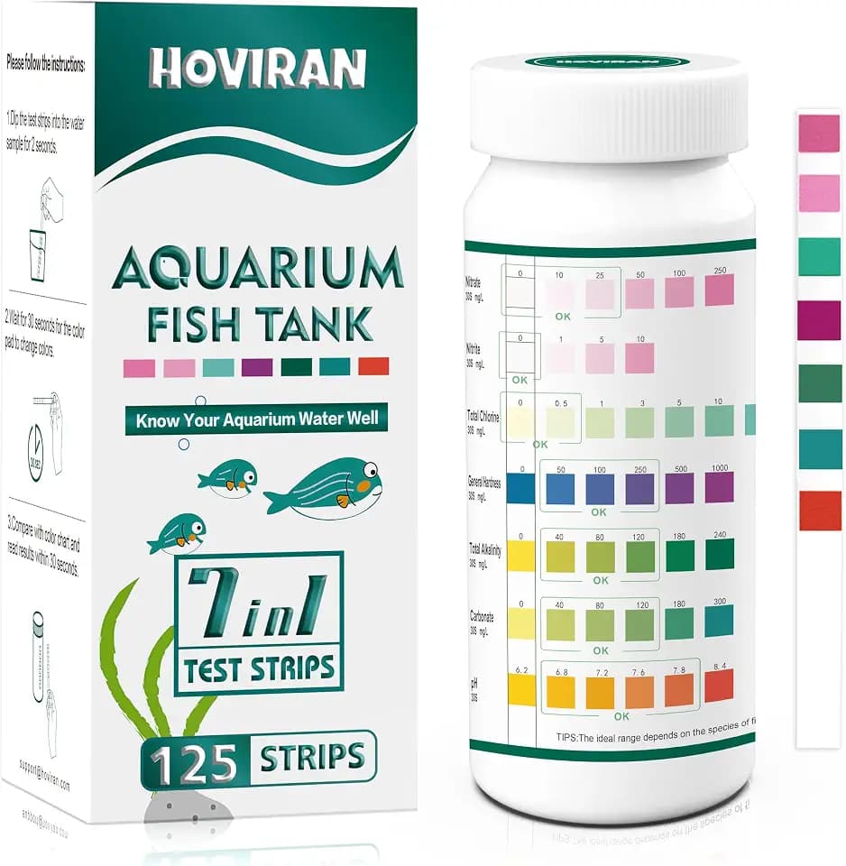 7 in 1 Aquarium Teststreifen, 125 Count Fisch Tank Teststreifen