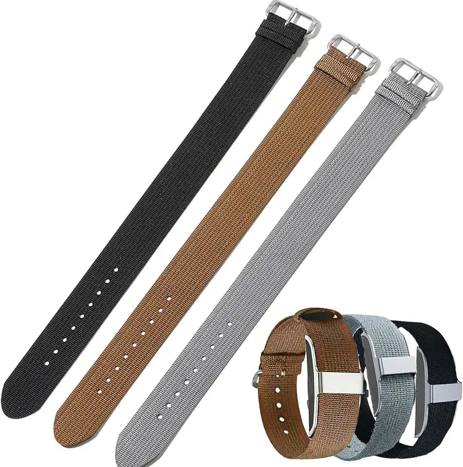 Replacement Straps Compatible with Hume Health Band - Adjustable Soft Woven Nylon & Adjustable Clasp Buckle & Loop Closure for Secure, Strap Wristband for Hume Band Wristband Bracelet,All-Day Comfort