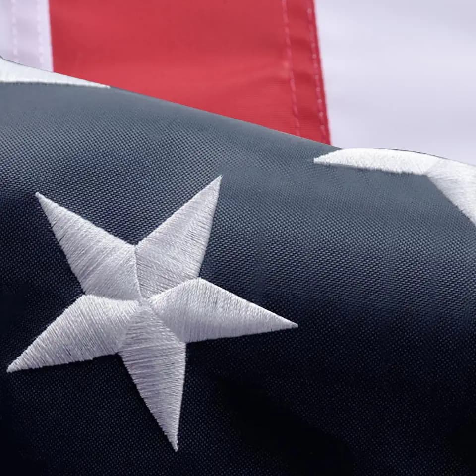 Large American Flag 6x10 Outdoor Heavy Duty Embroidered Stars