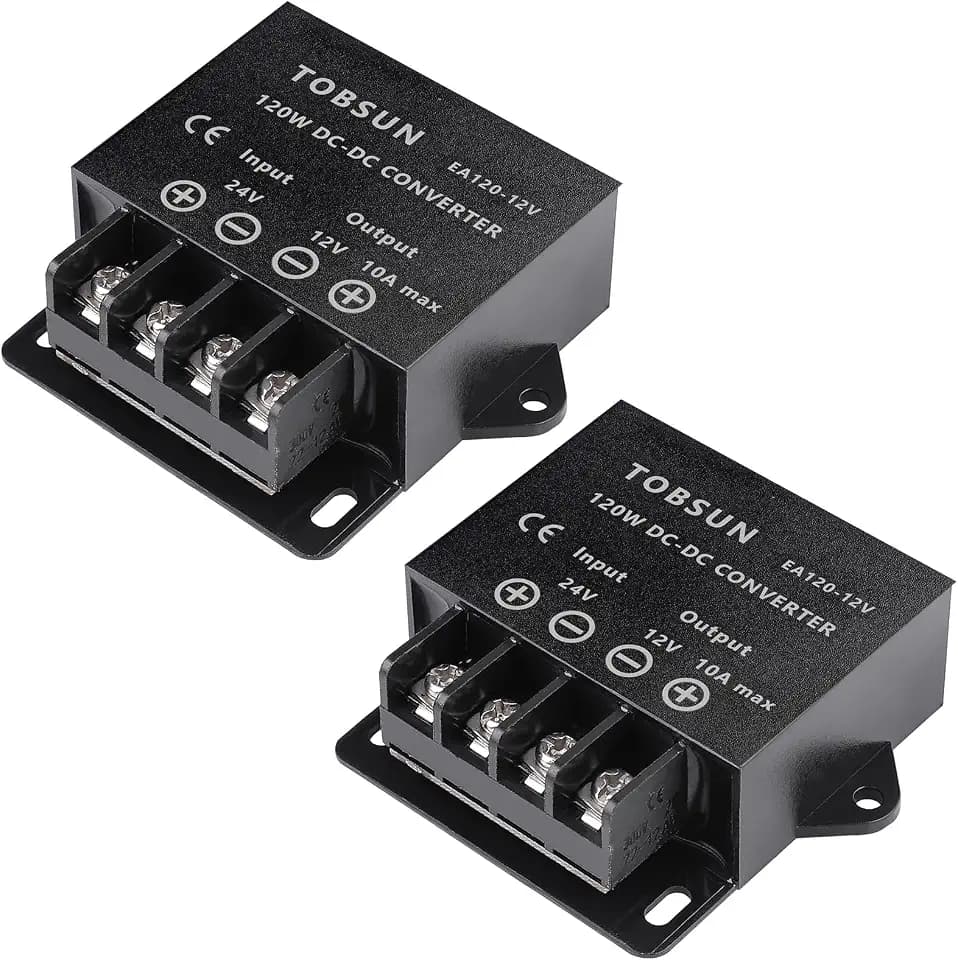2 Pack DC 24V to 12V 10A 120W Step Down Buck Converter Voltage Regulator