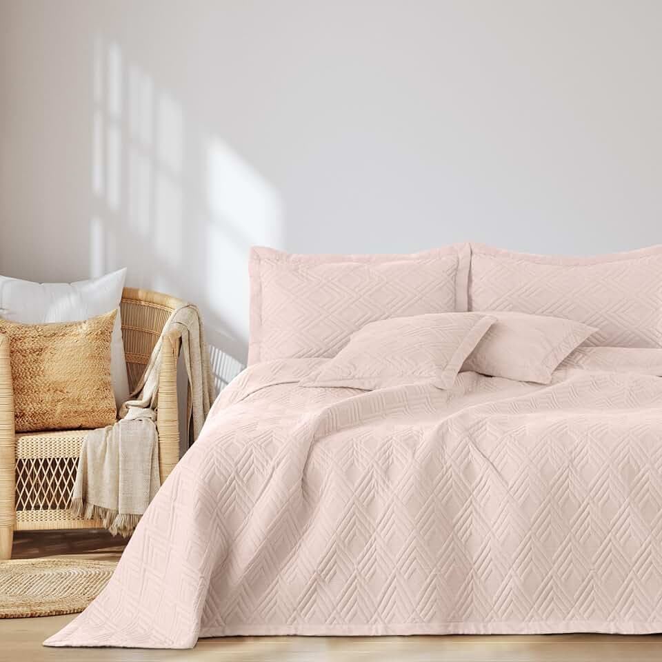 AmeliaHome Tagesdecke 240x260 cm Bettüberwürf zweiseitig Ultrasonic Ophelia