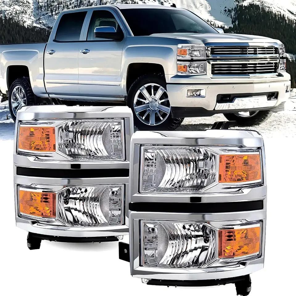 Headlight Assembly Driver Passenger Side for 2014-2015 Chevy Silverado 1500