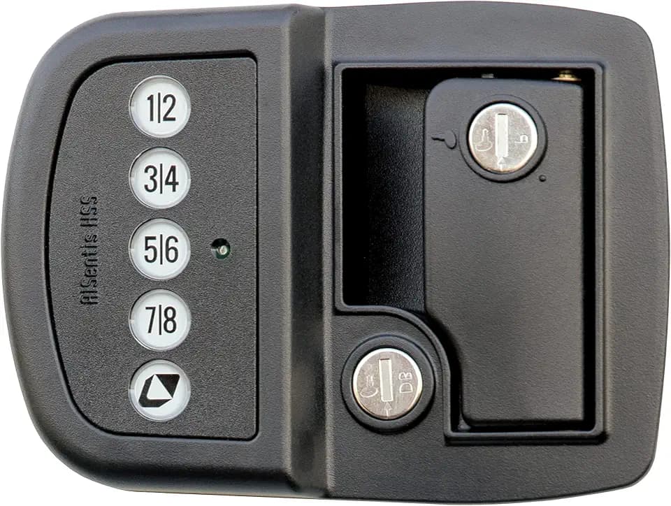 Lippert Keyless RV Door Lock, Bluetooth, Left-Hand Latch, Black