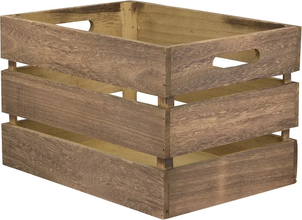 SECURIT - Vintage Holzkiste Menü-Box - Paulownia-Holz - Braun