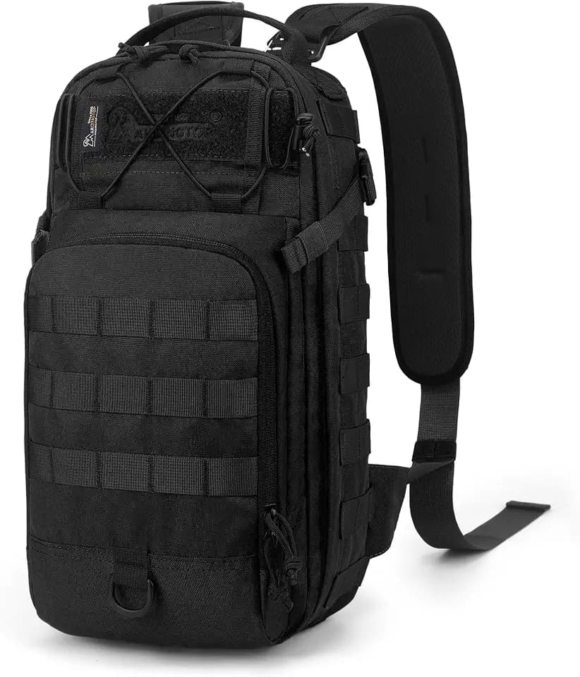 Mardingtop 15L Tactical Backpack, Small Molle Sling Bag for Men, Military Rucksack Crossbody Bag for Hiking Travel