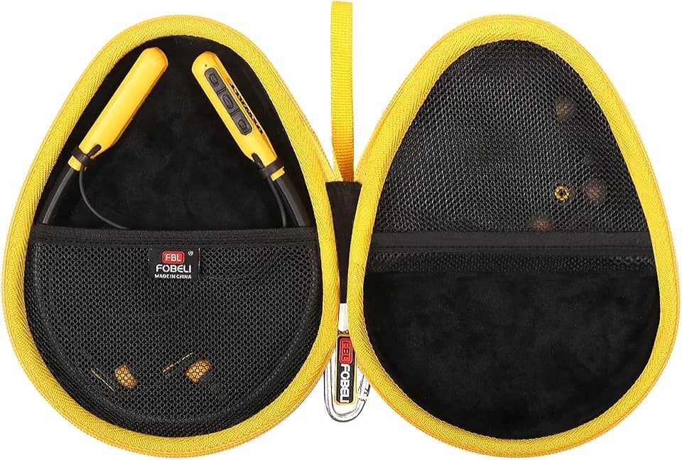 FBLFOBELI Hard Carrying Case Compatible with DEWALT Wireless Bluetooth Neckband Headphones, 2-in-1 Neckband Bluetooth Headphones w/Built-In Speakers (Not Fit DEWALT Jobsite Pro Max Model)