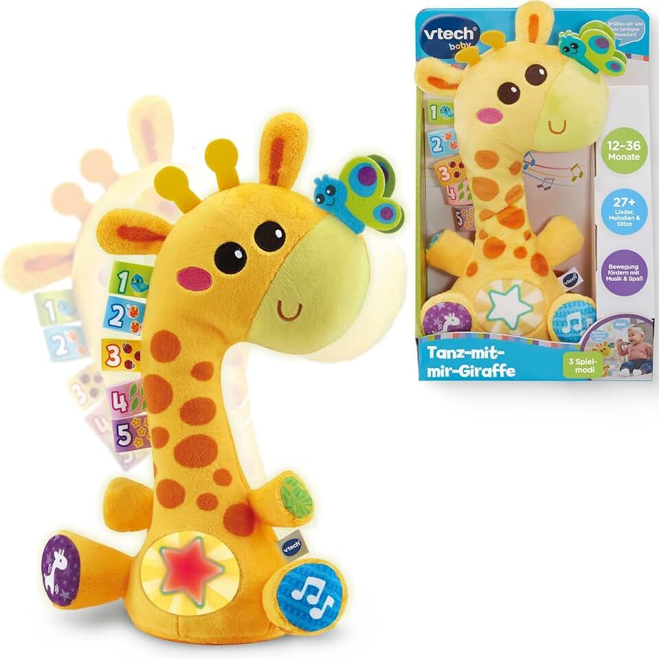VTech Baby Tanz-mit-Mir-Giraffe - Interaktives Plüschtier mit Musik