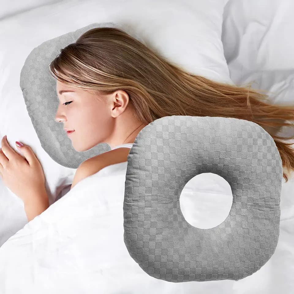 Ear Piercing Pillow with Hole for Cartilage Piercings, CNH Support